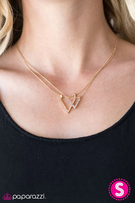 Paparazzi Necklace ~ A Turning Point - Gold