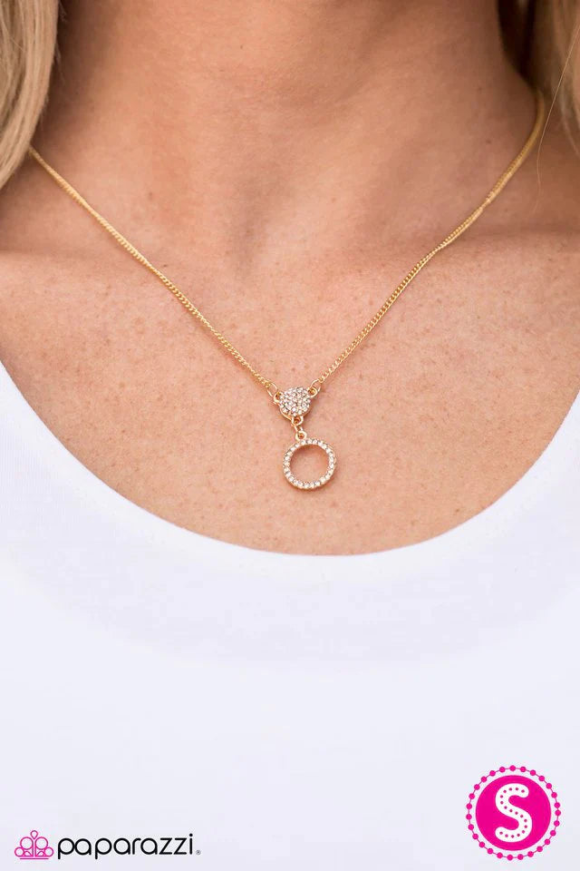 Paparazzi Necklace ~ Diva Disco - Gold
