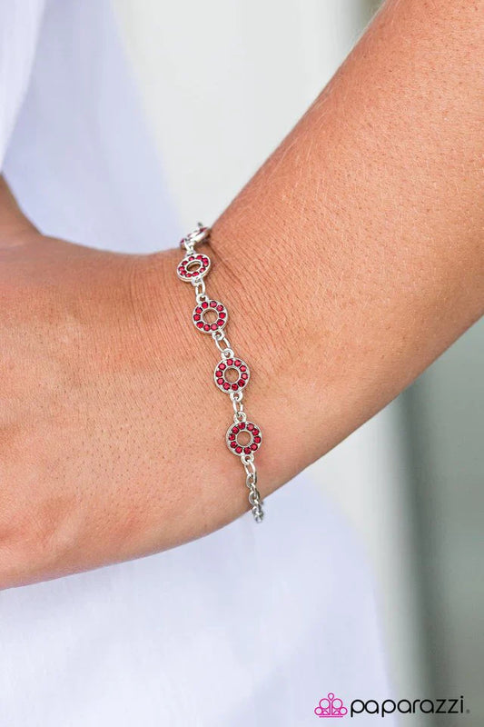 Paparazzi Bracelet ~ This Time Around - Red