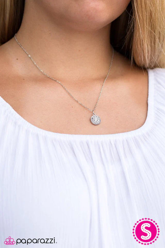 Paparazzi Necklace ~ A GLEAM Act - White