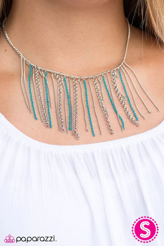 Paparazzi Necklace ~ Dare To Be Different - Blue