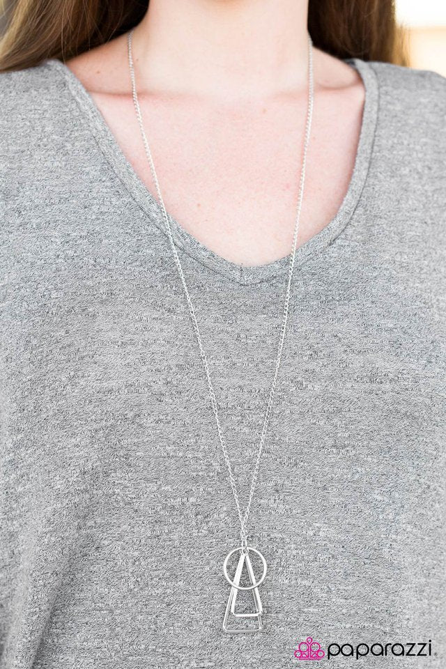 Paparazzi Necklace ~ In Some Way, Shape, Or Form - Silver