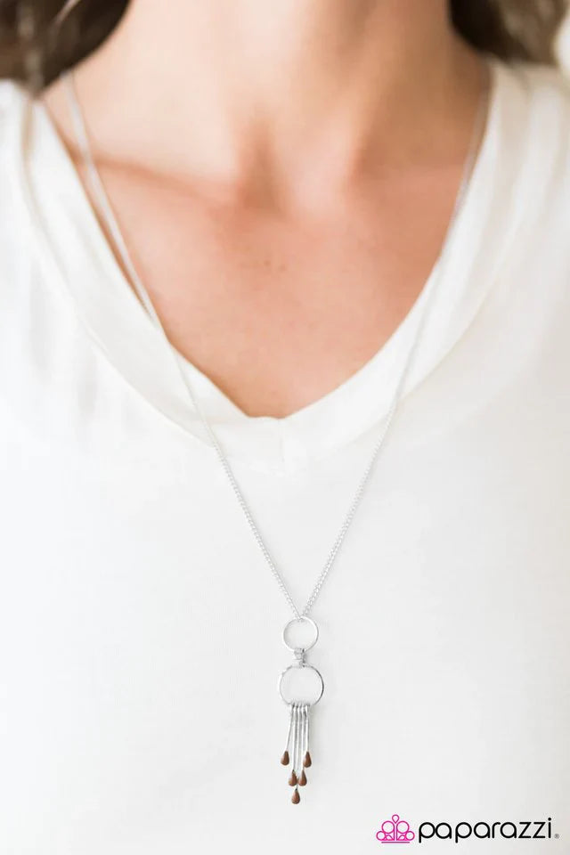 Paparazzi Necklace ~ Painted Horizons - Brown