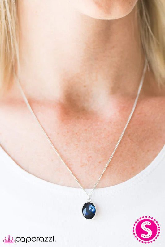Paparazzi Necklace ~ Chasing A GLEAM - Blue
