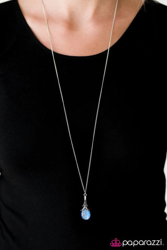 Paparazzi Necklace ~ Moonlight Music - Blue