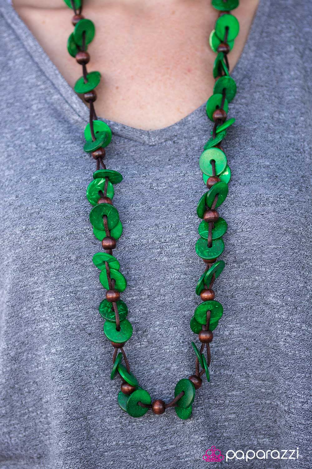 Paparazzi Necklace ~ Caribbean Carnival - Green