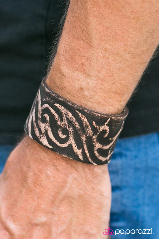 Paparazzi Bracelet ~ Breaking Waves  - Brown