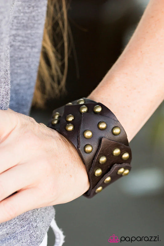 Paparazzi Bracelet ~ Piece Together  - Brown