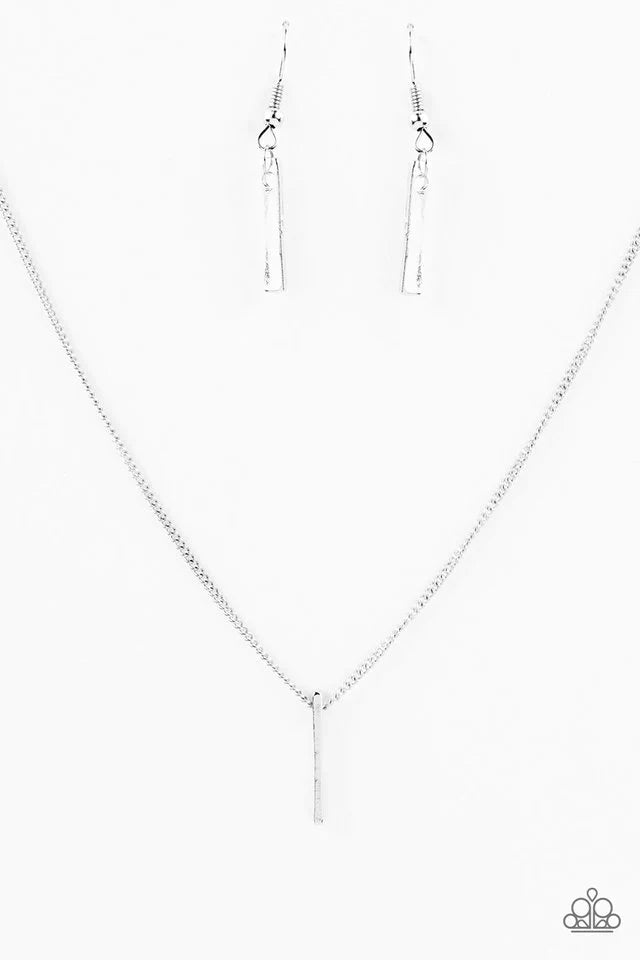 Paparazzi Necklace ~ Casually Casual - Silver