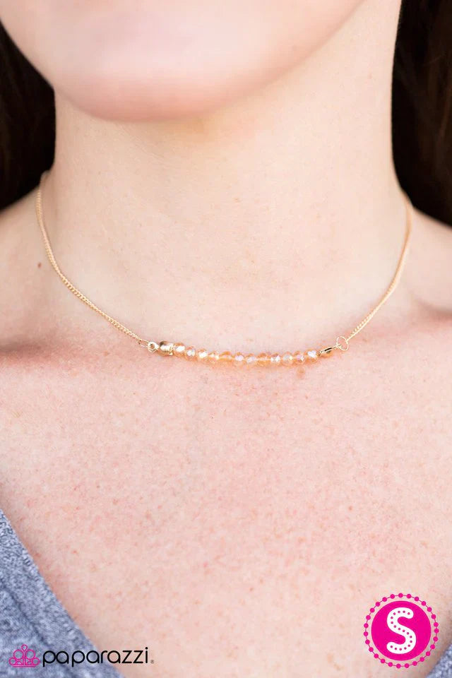 Paparazzi Necklace ~ Shine Like Stars - Gold