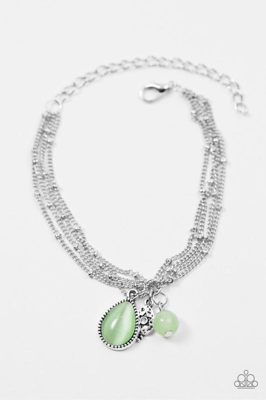 Paparazzi Bracelet ~ Celestial Charm - Green