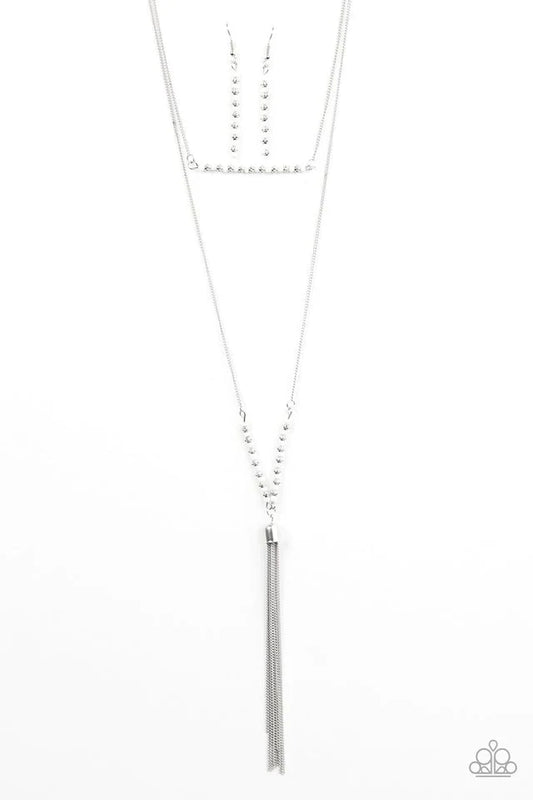 Paparazzi Necklace ~ All You Can GATHERER - White