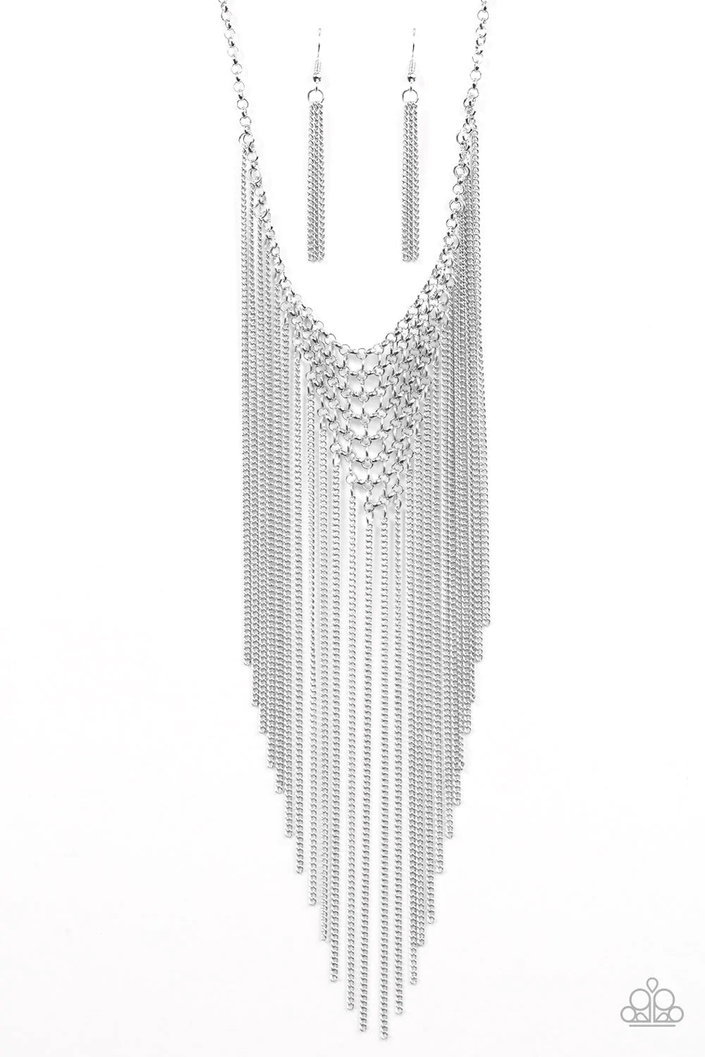 Paparazzi Necklace ~ Metro Majesty - Silver