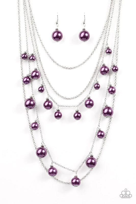 Paparazzi Necklace ~ Up Close and Personal - Purple
