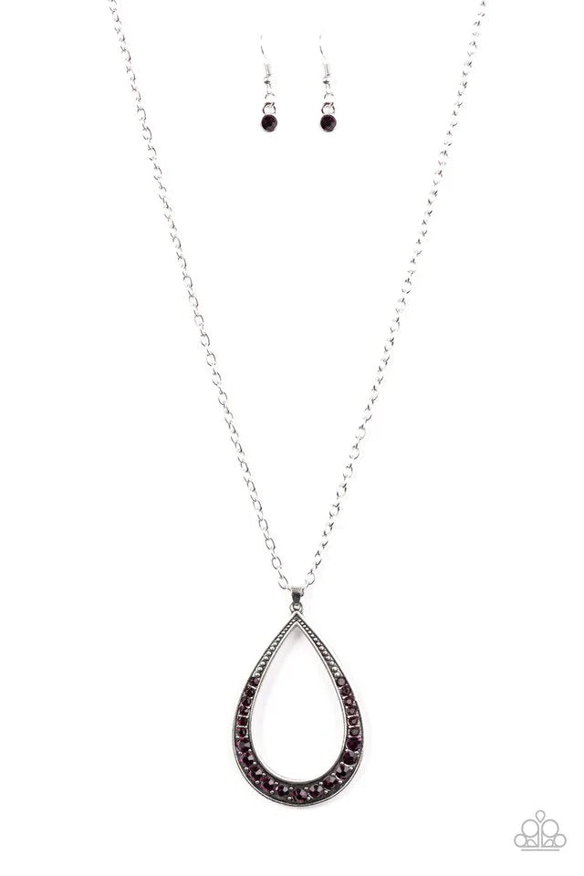 Paparazzi Necklace ~ What A Storm! - Purple