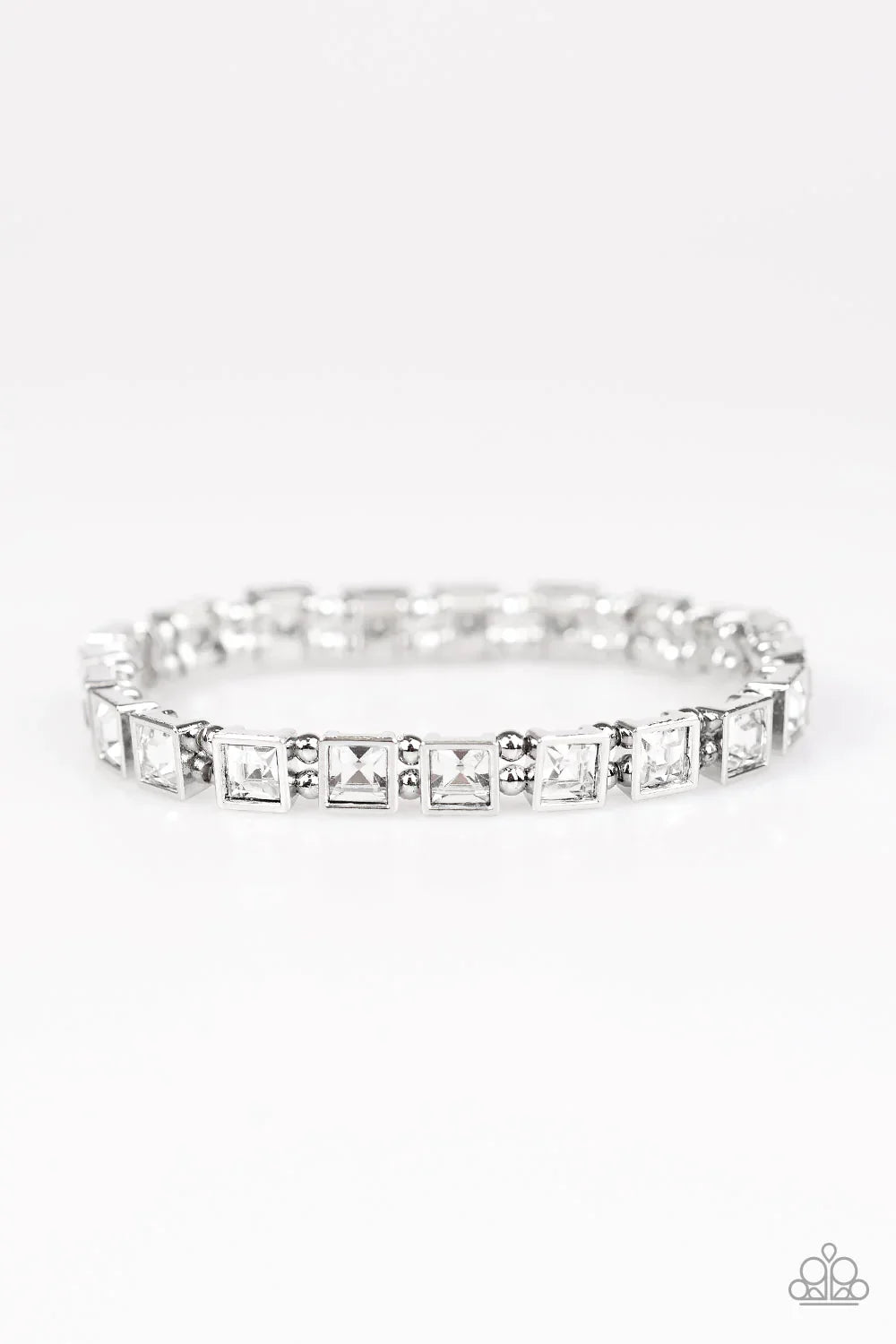 Paparazzi Bracelet ~ A GLAM Of Few Words - White