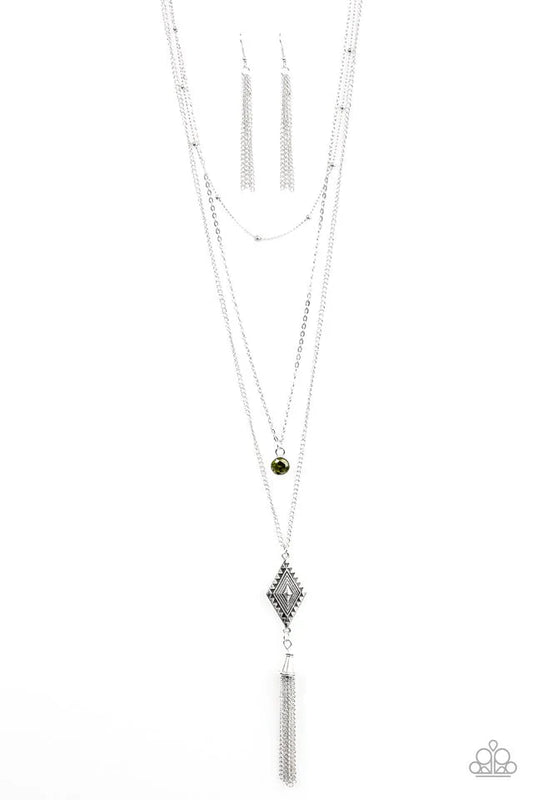 Paparazzi Necklace ~ Hightail It - Green