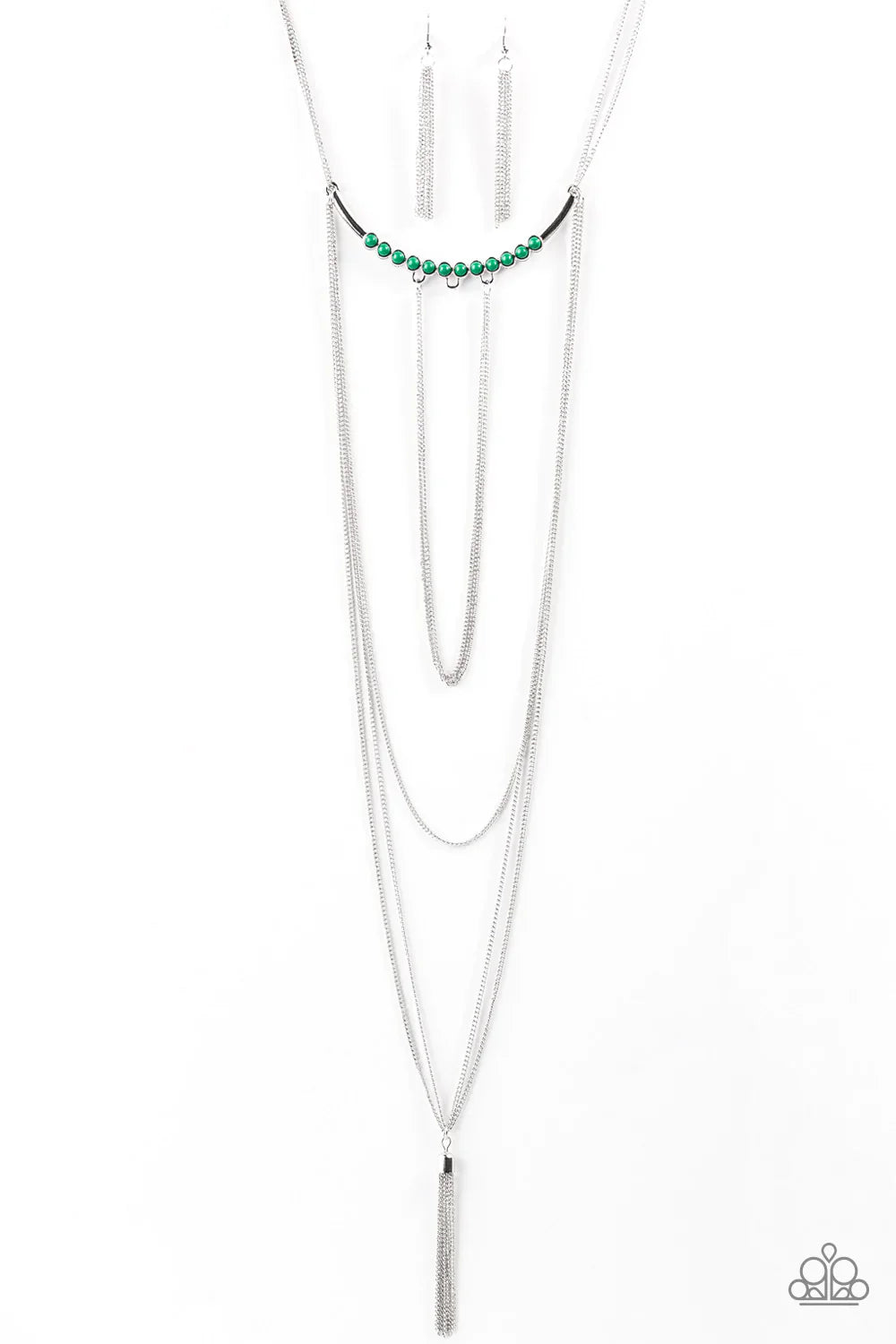 Paparazzi Necklace ~ Stand Out A NILE - Green