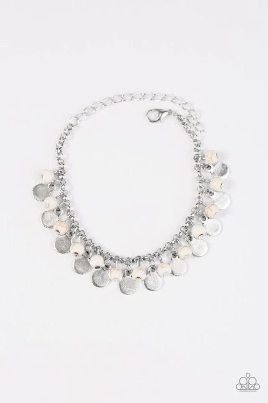 Paparazzi Bracelet ~ Triassic Tease - White