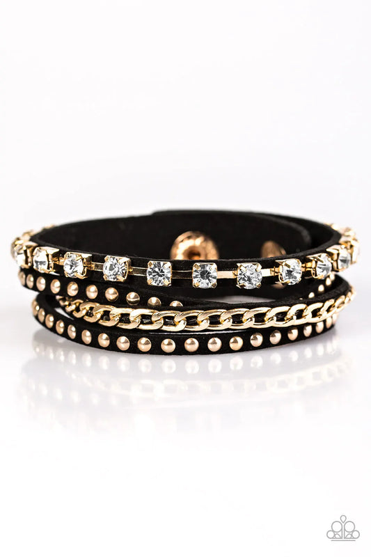 Paparazzi Bracelet ~ You Talkin To Me? - Black