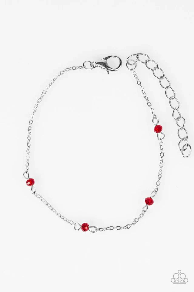 Paparazzi Bracelet ~ A Pinch Of Sparkle - Red