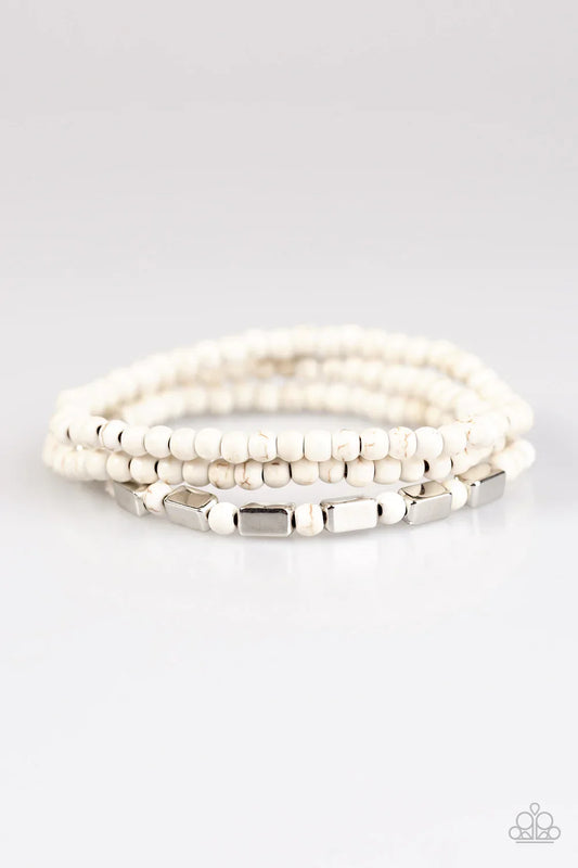 Paparazzi Bracelet ~ Living Off The Land - White
