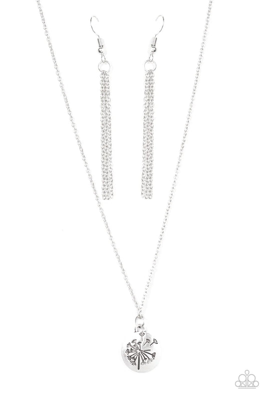 Paparazzi Necklace ~ Wishful Wishes - Silver