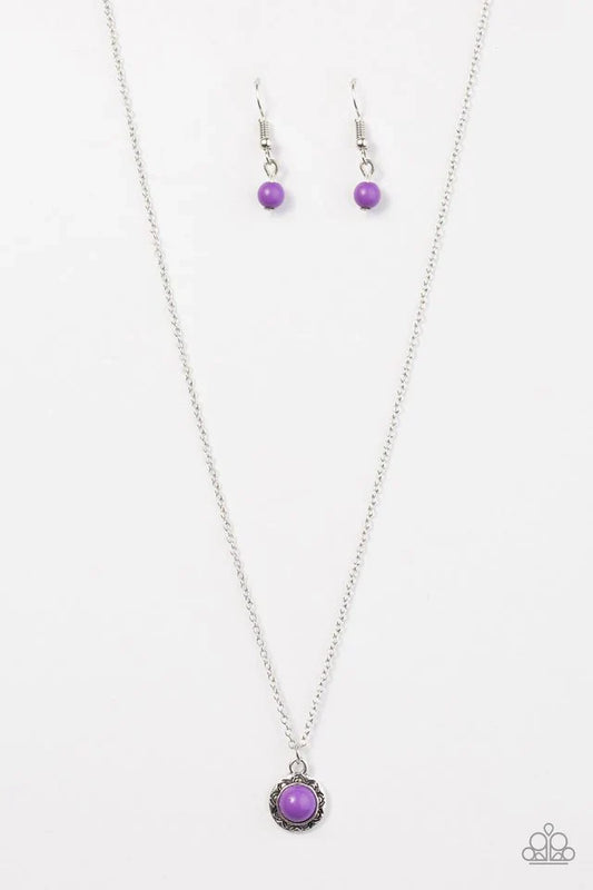 Paparazzi Necklace ~ Wildflower Waltz - Purple