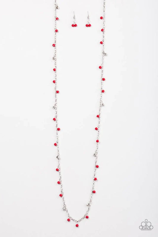 Paparazzi Necklace ~ The Whole Shebang - Red