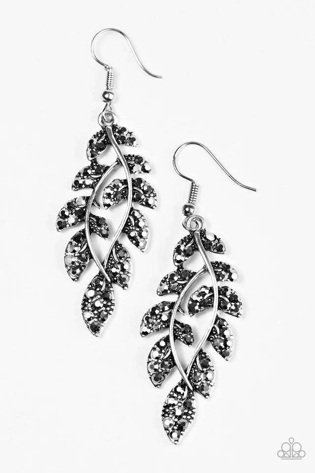 Paparazzi Earring ~ Time WILLOW Tell - Silver