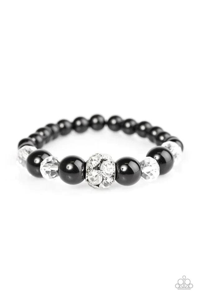 Paparazzi Bracelet ~ Lets Get Hitched! - Black