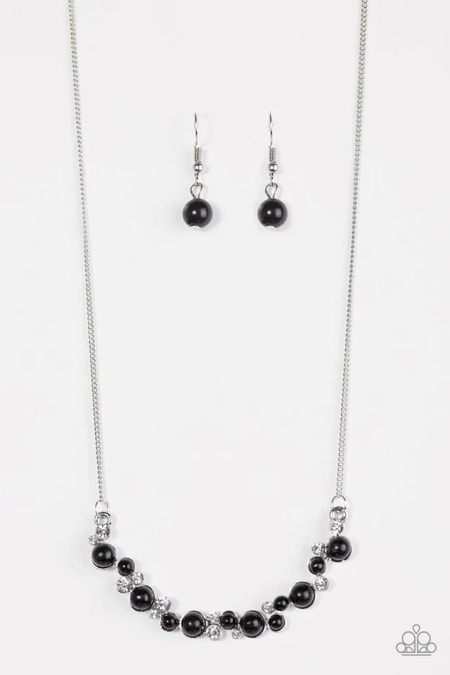 Paparazzi Necklace ~ Commander In SPARKLE - Black
