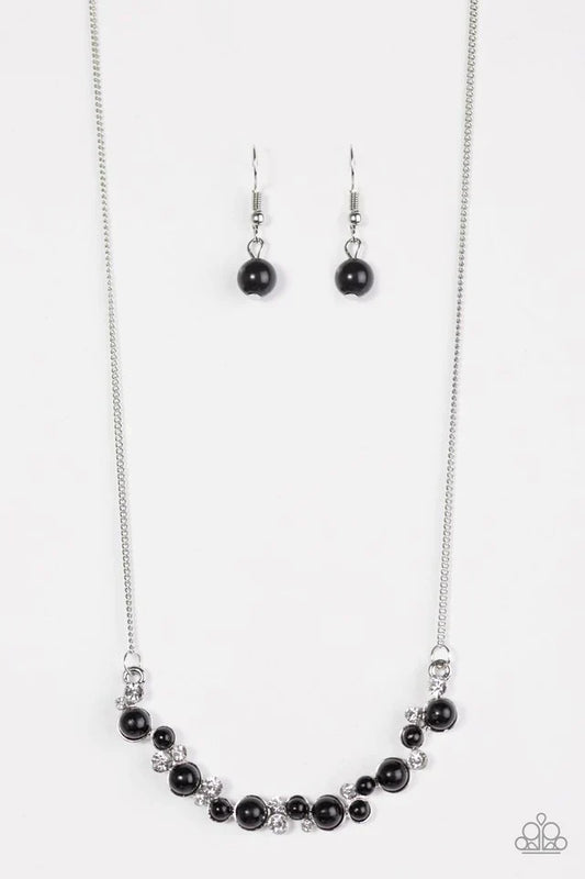 Paparazzi Necklace ~ Commander In SPARKLE - Black