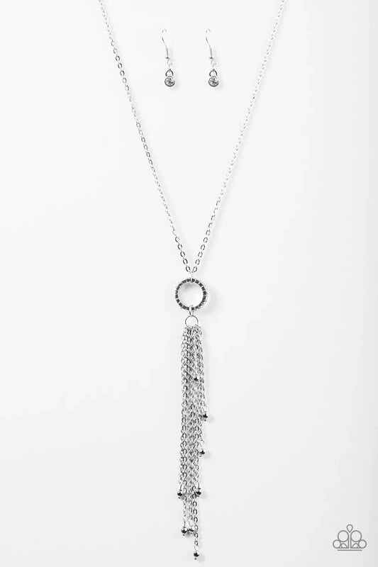 Paparazzi Necklace ~ Sparkling Crescendo - White
