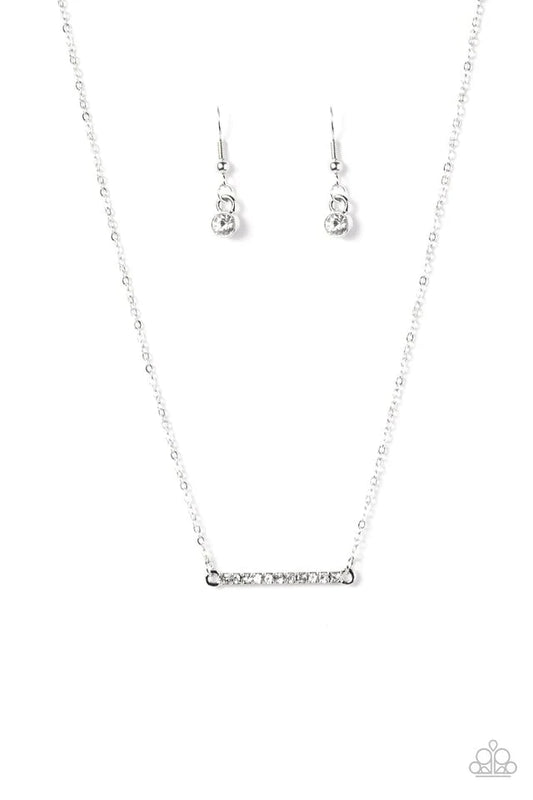 Paparazzi Necklace ~ Give Me Some Glitter - White