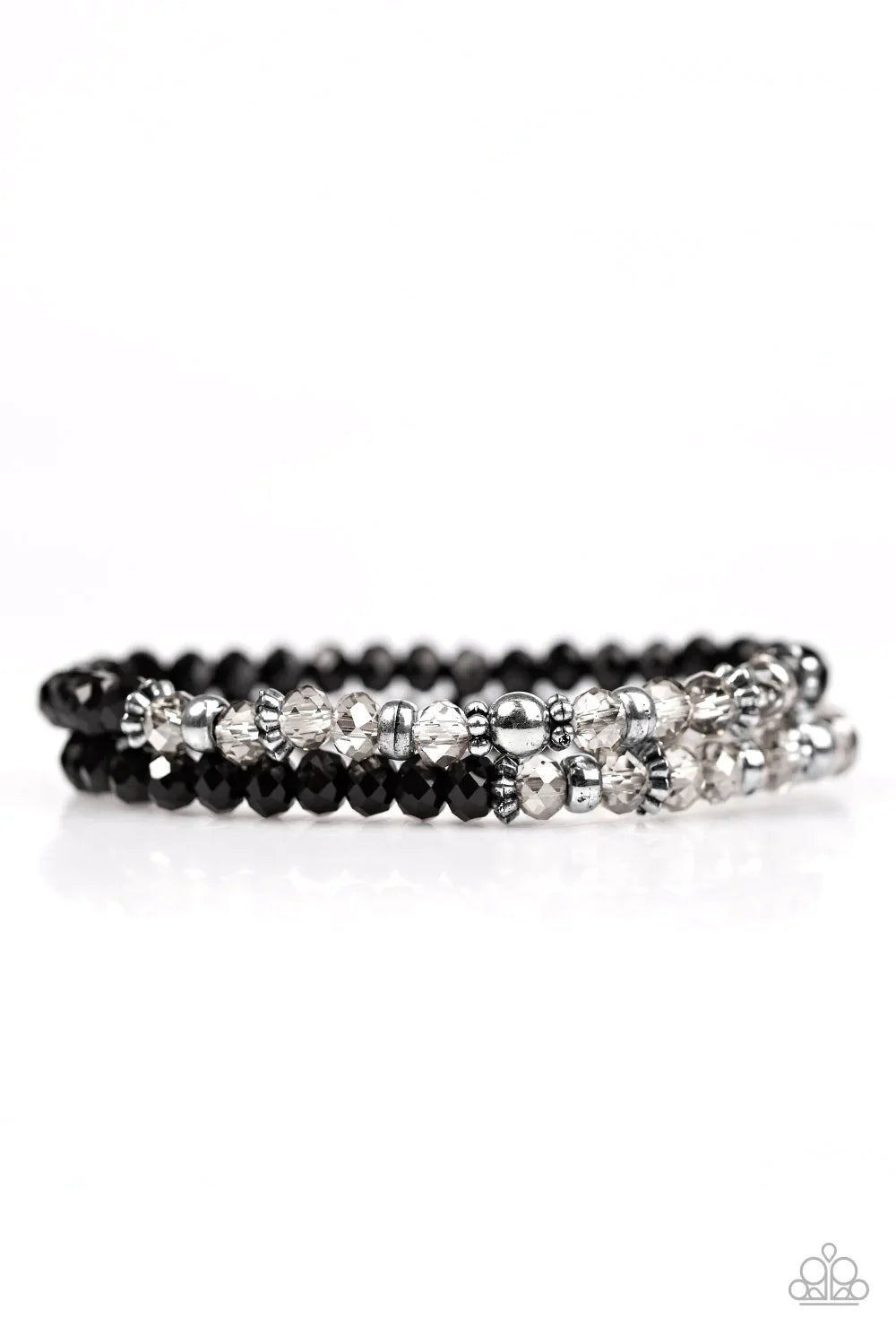 Paparazzi Bracelet ~ Crystal Cavalier - Black