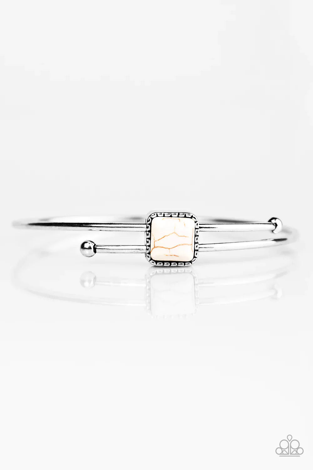 Paparazzi Bracelet ~ Cherokee Cliffs - White