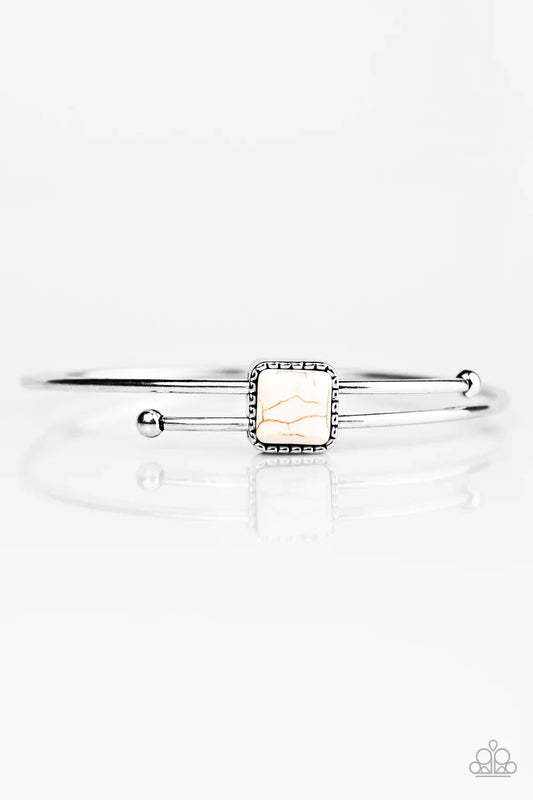 Paparazzi Bracelet ~ Cherokee Cliffs - White