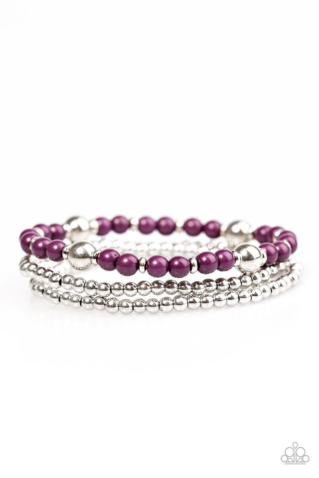 Paparazzi Bracelet ~ Colorfully Classy - Purple