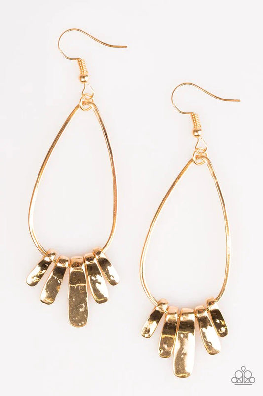Paparazzi Earring ~ Desert Winds - Gold