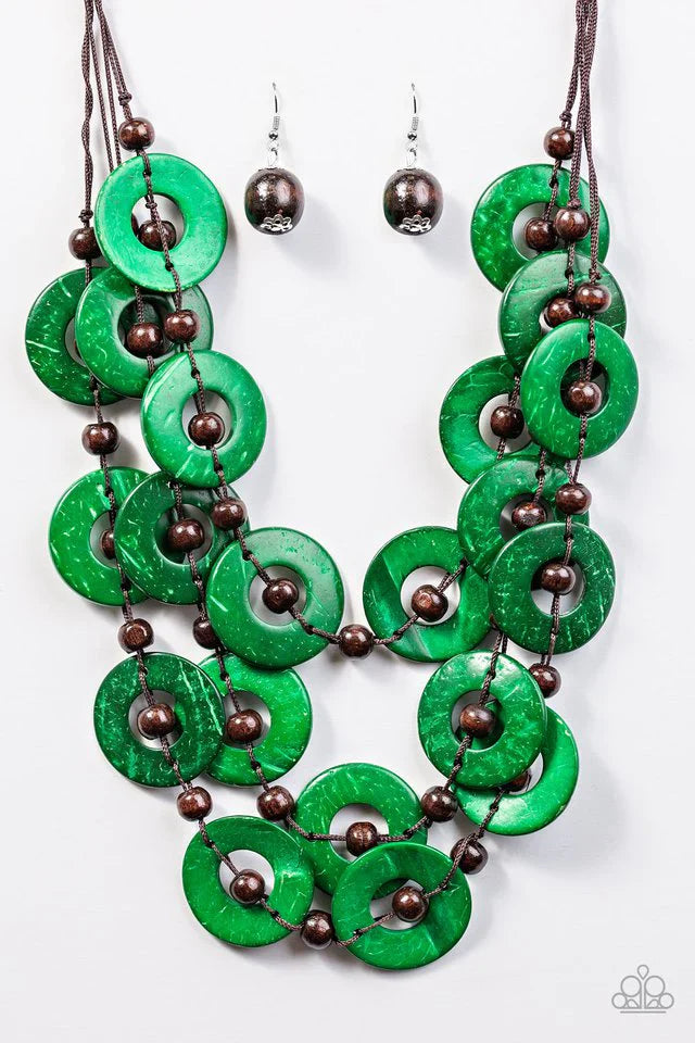 Paparazzi Necklace ~ Bahama Bliss - Green