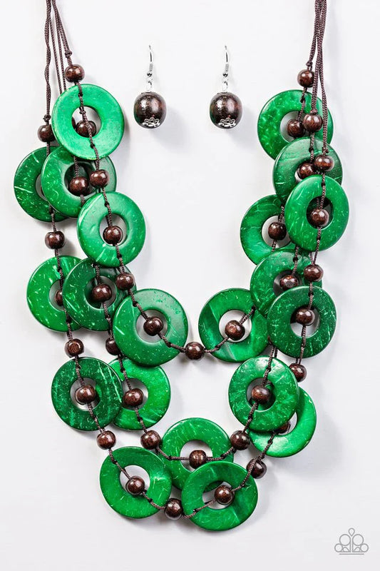 Paparazzi Necklace ~ Bahama Bliss - Green