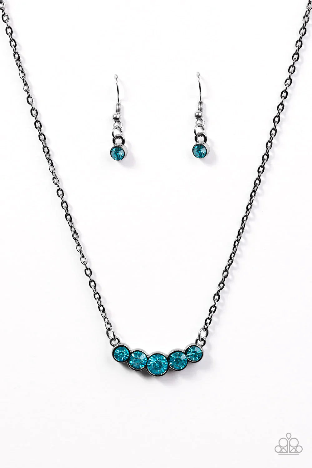 Paparazzi Necklace ~ Speaking Of Sparkle - Blue