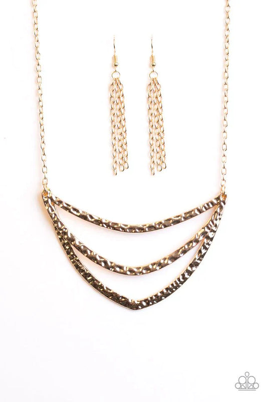 Paparazzi Necklace ~ Jungle Rumble - Gold
