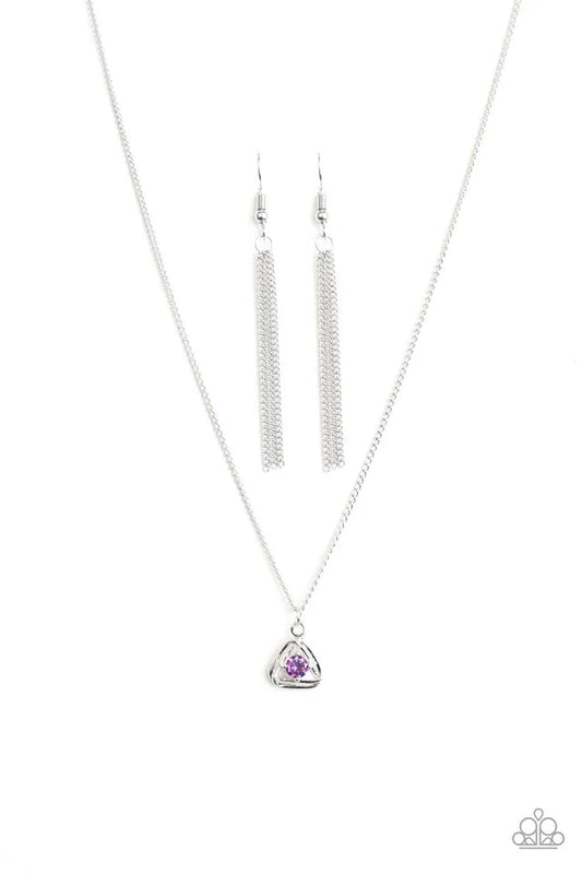 Paparazzi Necklace ~ Prismatic Princess - Purple