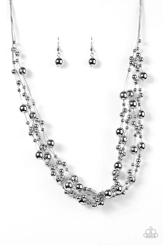 Paparazzi Necklace ~ Fierce and Fab-YOU-lous! - Silver