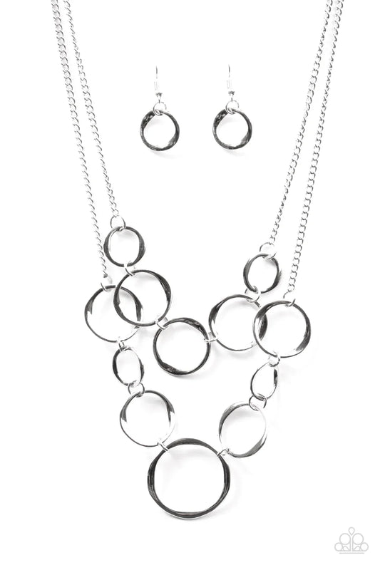 Paparazzi Necklace ~ Mainstream Metal - Silver