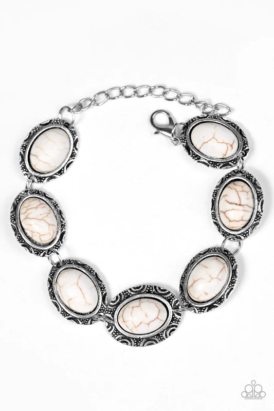 Paparazzi Bracelet ~ Catch You On The CLIFFSIDE - White