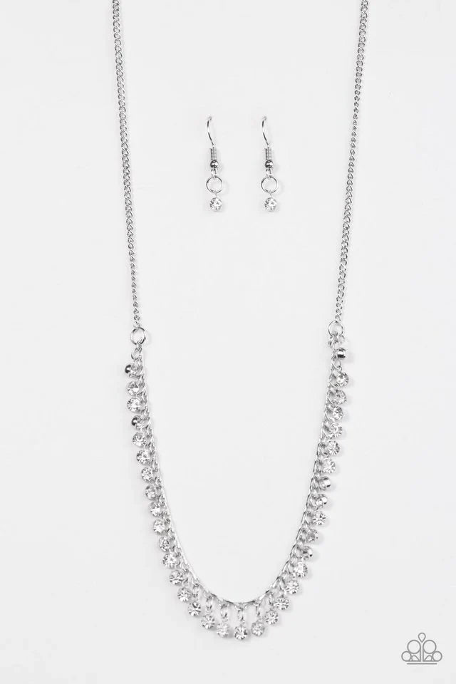 Paparazzi Necklace ~ At First STARLIGHT - White