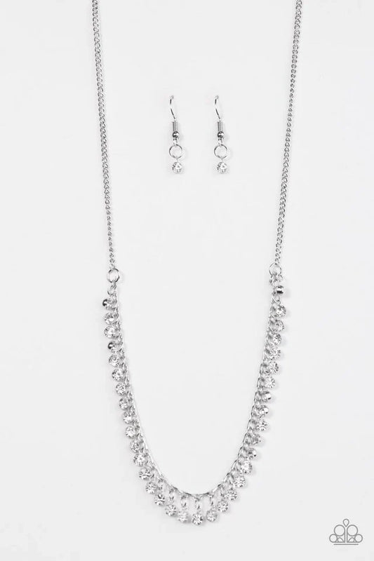 Paparazzi Necklace ~ At First STARLIGHT - White